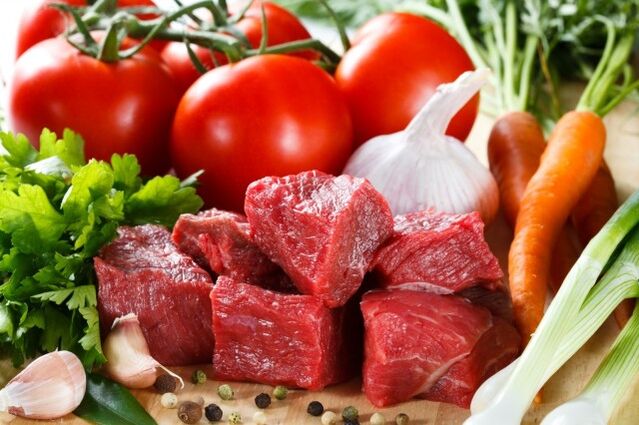 κρέας και λαχανικά για τη δίαιτα dukan
