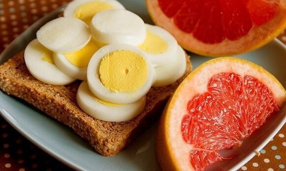 αυγό και γκρέιπφρουτ για απώλεια βάρους