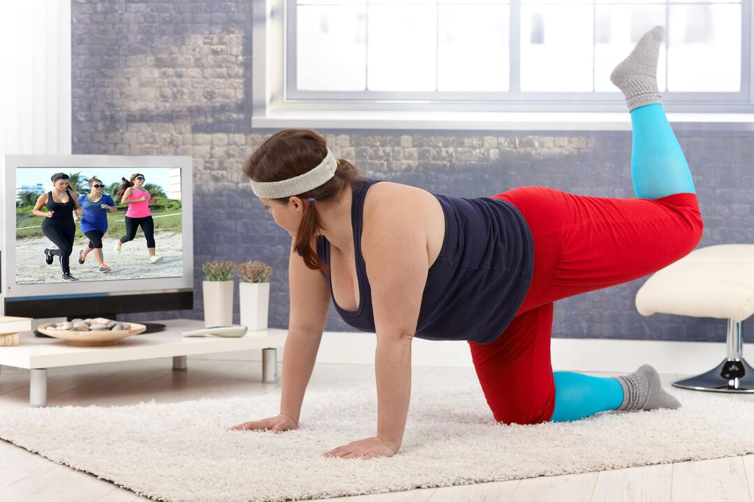 ασκήσεις για απώλεια βάρους μπροστά στην τηλεόραση