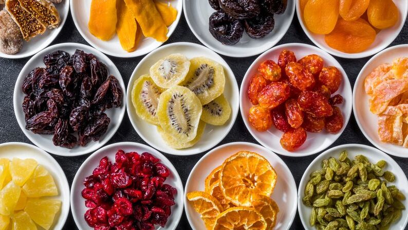 αποξηραμένα φρούτα για δίαιτα φαγόπυρου